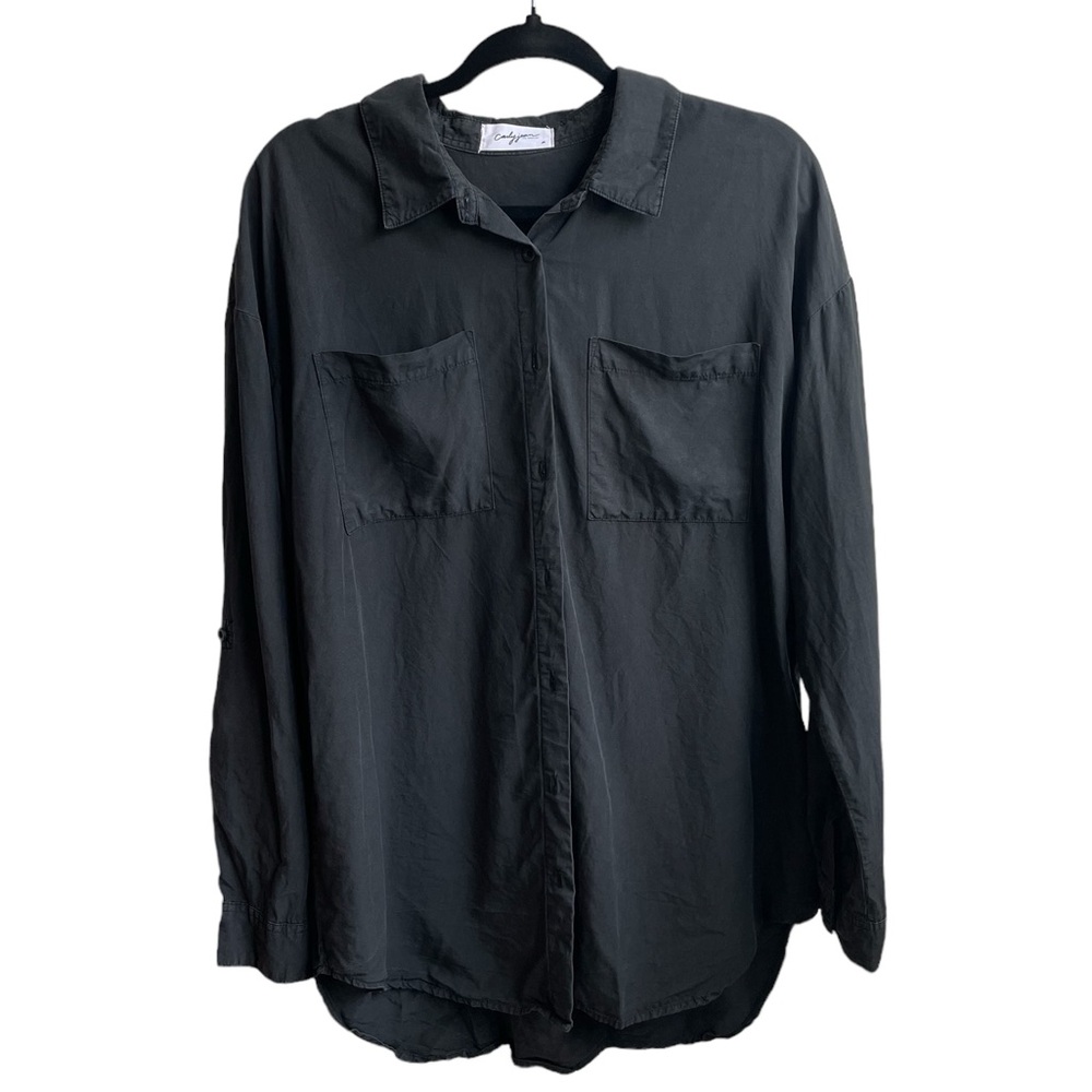 CJLA Eli Button Down in Black/Gray (Size M)